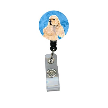 Teacher&Aposs Aid Cocker Spaniel Retractable Badge Reel Or Id Holder With Clip TE2918285
